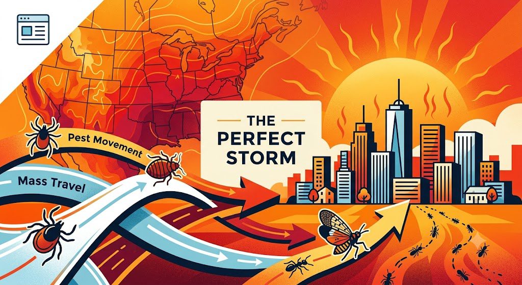 The Perfect Storm: Record Heat, Mass Travel, and the Summer 2026 Pest Surge